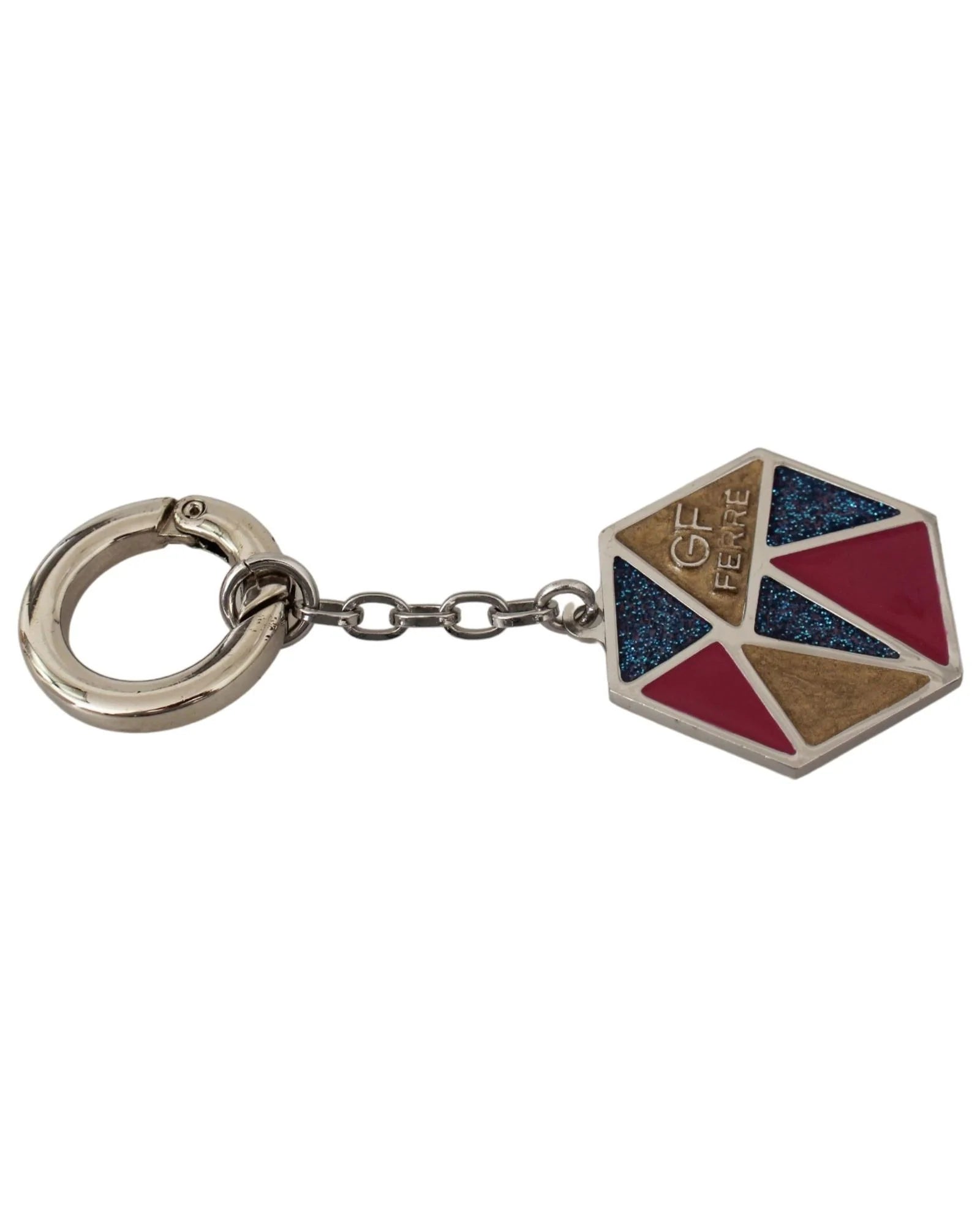 Ferre Blue Metal Keychain – Artisanal Luxury Accessory