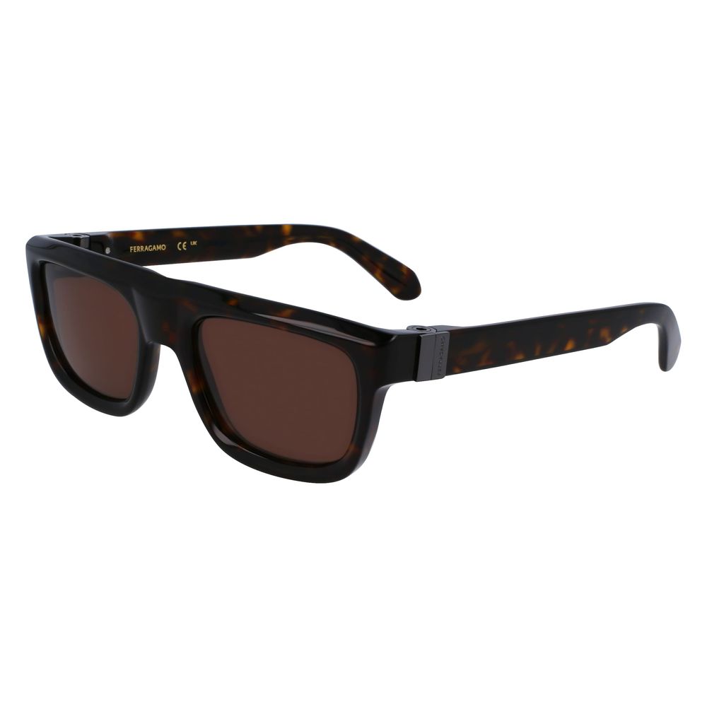 Ferragamo Brown Acetate Sunglasses - Timeless Luxury Accessory