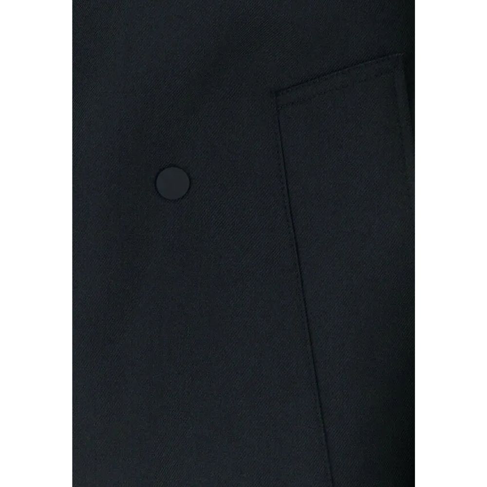 Burberry Black Polyester Coat – Artisanal Luxury Redefined