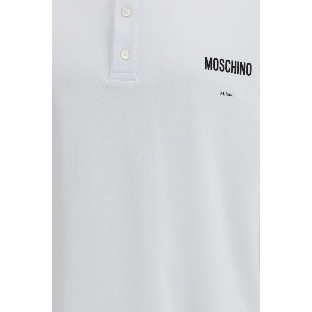 Discover the Moschino White Cotton Polo Shirt from the SS26 collection, a timeless blend of luxury and elegance crafted from 100% cotton, perfect for every occasion.