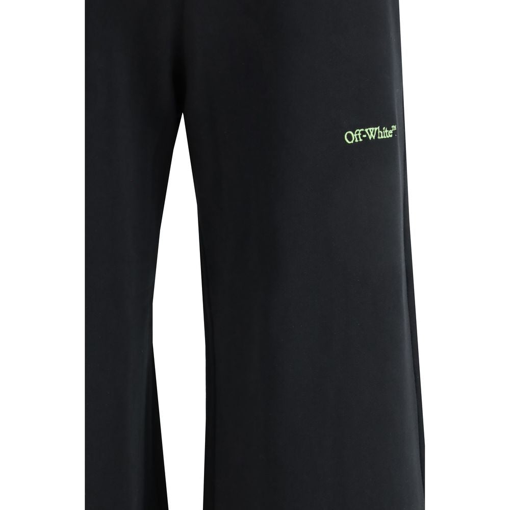 Elevate your wardrobe with Off-White Black Cotton Casual Pants from the SS26 collection, where luxurious cotton meets artistic embroidery for effortless elegance.