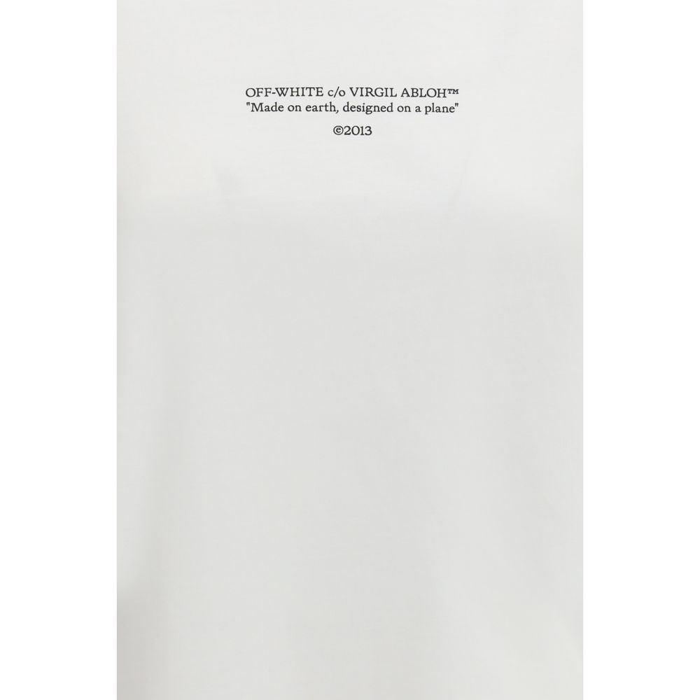 Off-White White Cotton Sportswear T-Shirt – Designer Elegance