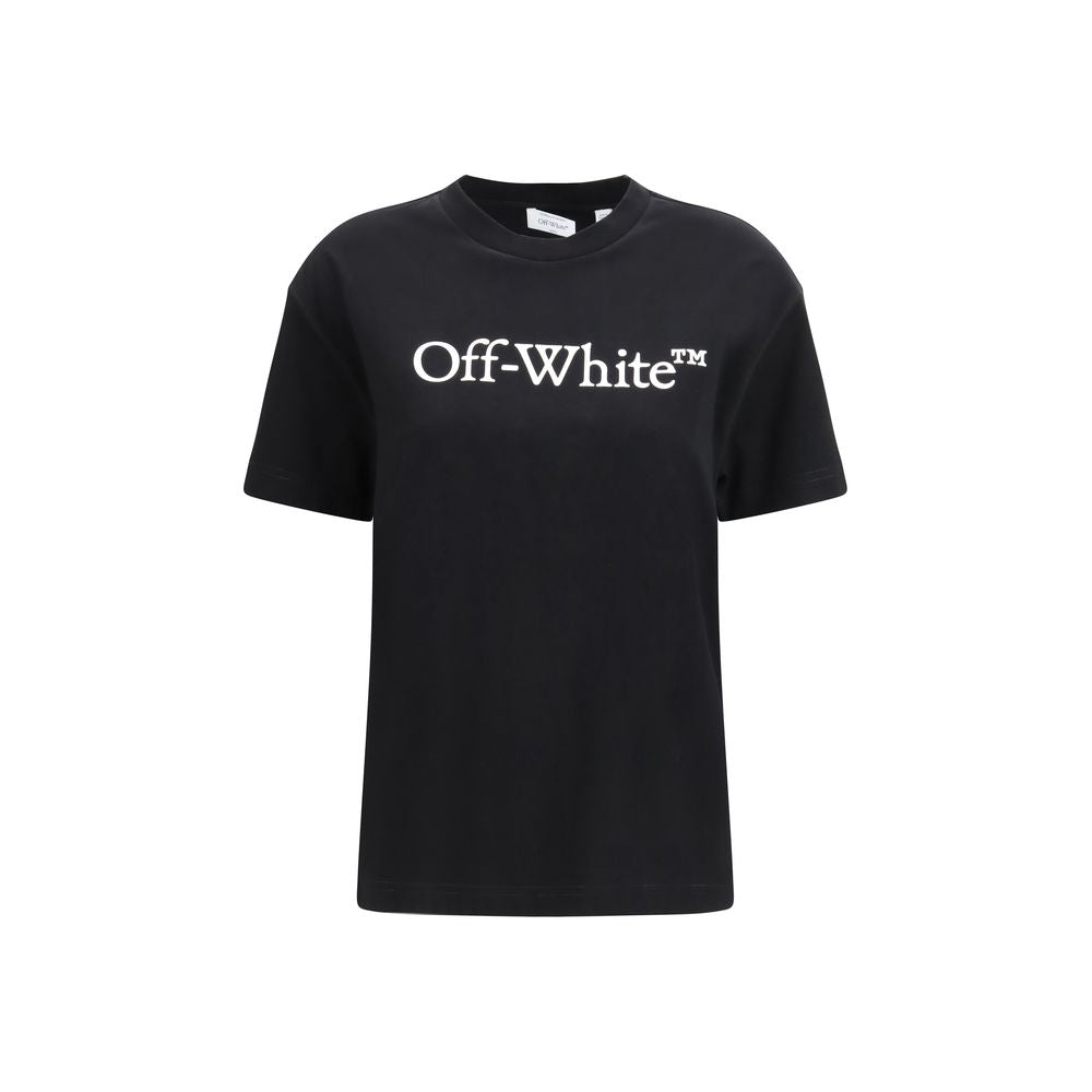 Elevate your wardrobe with Off-White's Black Cotton Sportswear Big Logo Bookish T-shirt, a luxurious blend of comfort and contemporary style, crafted for the discerning individual.