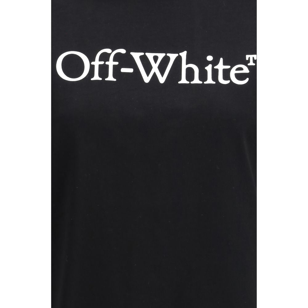 Elevate your wardrobe with the Off-White Black Cotton Sportswear Big Logo Bookish T-shirt, a luxurious blend of comfort and style, perfect for the discerning individual.