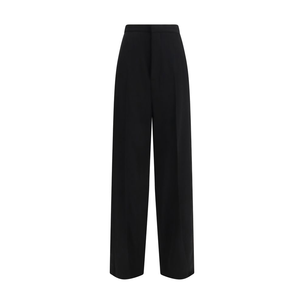 Balenciaga Black Cotton Dress Pants - Timeless Luxury Redefined