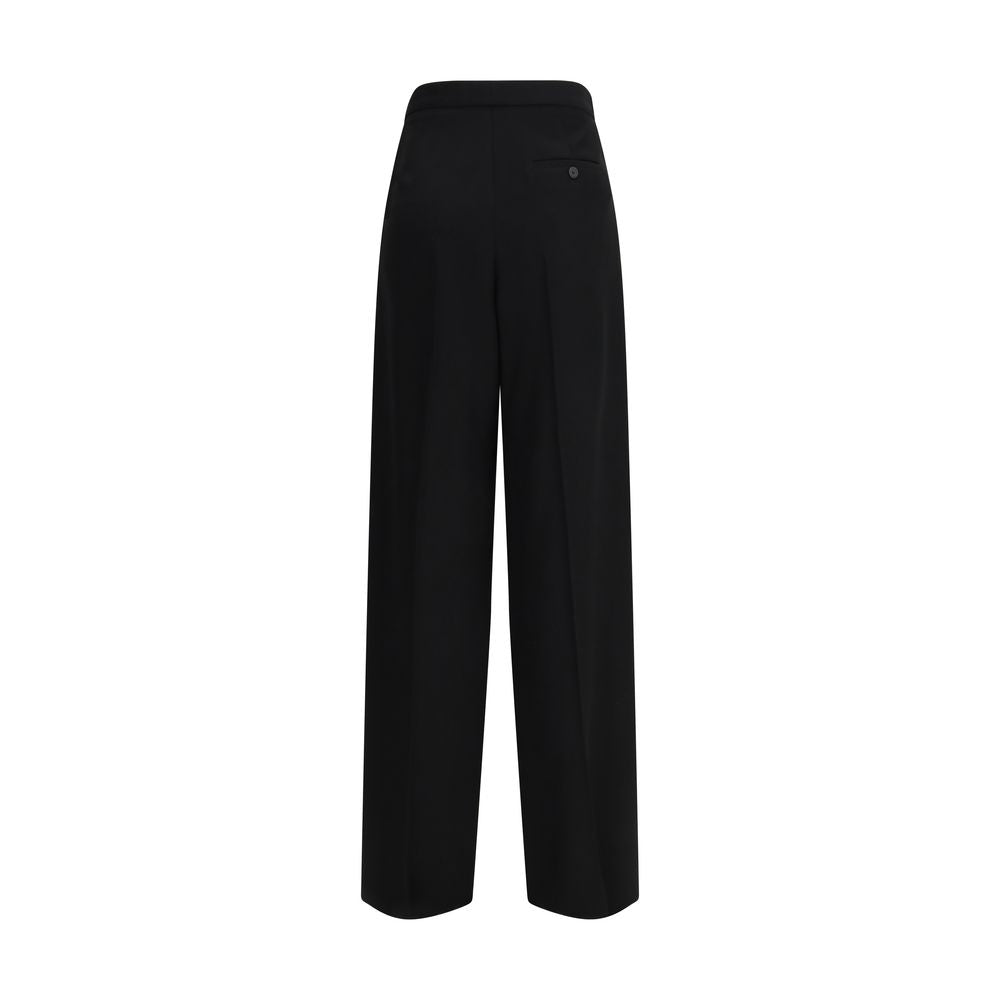 Balenciaga Black Cotton Dress Pants - Timeless Luxury Redefined