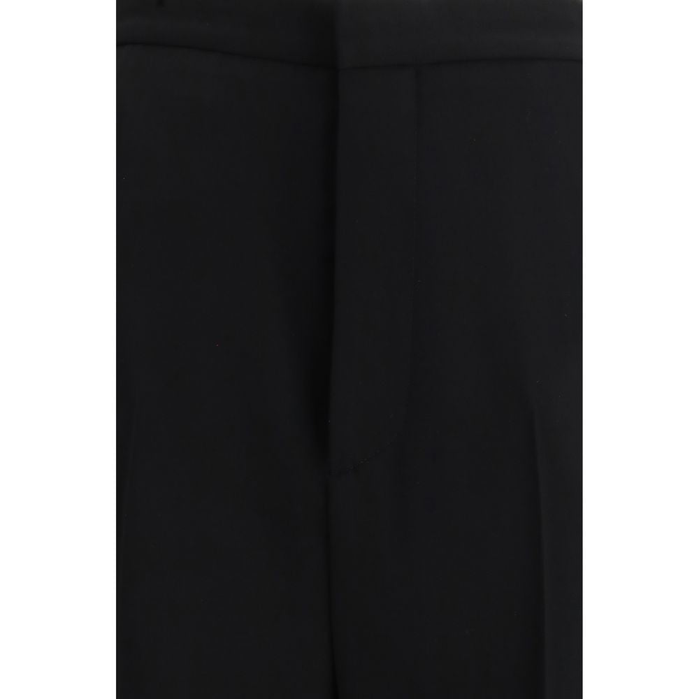 Balenciaga Black Cotton Dress Pants - Luxurious Sophistication