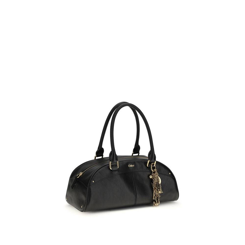 Chloé Black Calf Leather Shoulder Bag - Artisanal Luxury
