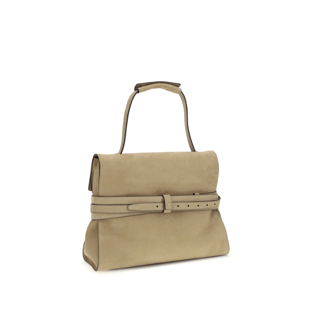 Discover the Moschino Beige Calf Leather Bos Taurus Handbag, a luxurious blend of sophistication and practicality, elevating your style for every occasion.