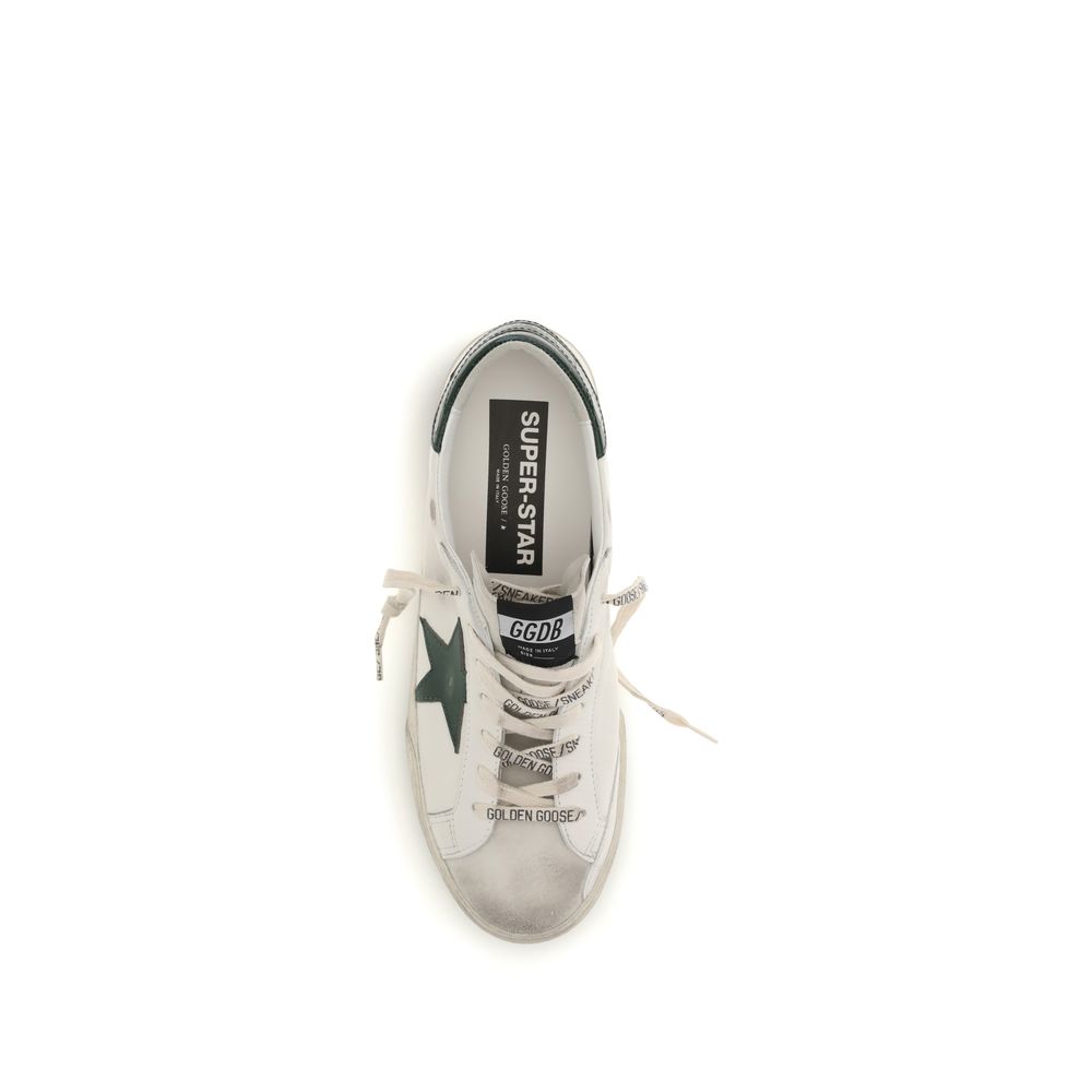 Golden Goose White Calf Leather Bos Taurus Low Top Sneakers