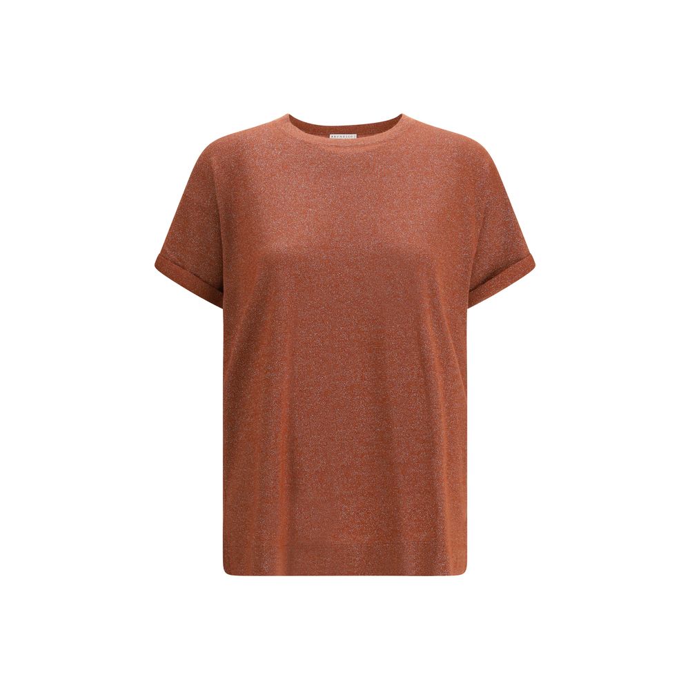 Elevate your wardrobe with the Brunello Cucinelli Multicolor Nylon T-Shirt from the SS26 collection, a luxurious blend of cashmere and silk that embodies sophistication and effortless elegance.
