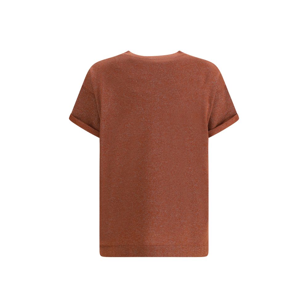 Elevate your wardrobe with the Brunello Cucinelli Multicolor Nylon T-Shirt from the SS26 collection, a luxurious blend of cashmere and silk that embodies sophistication.