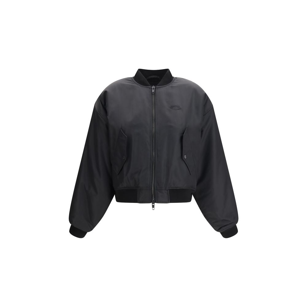 Balenciaga Black Polyamide Bomber - Exquisite Designer Outerwear
