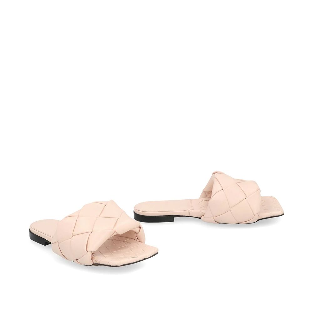 Bottega Veneta Multicolor Leather Flat Sandals Artisanal Luxury