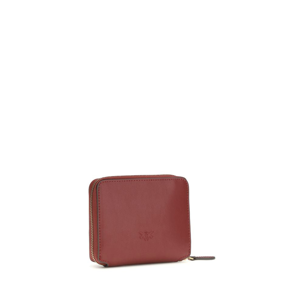 Discover the PINKO Bordeaux Calf Leather Bos Taurus Wallet, a masterpiece of artisanal luxury that embodies sophistication and timeless elegance for the discerning individual.