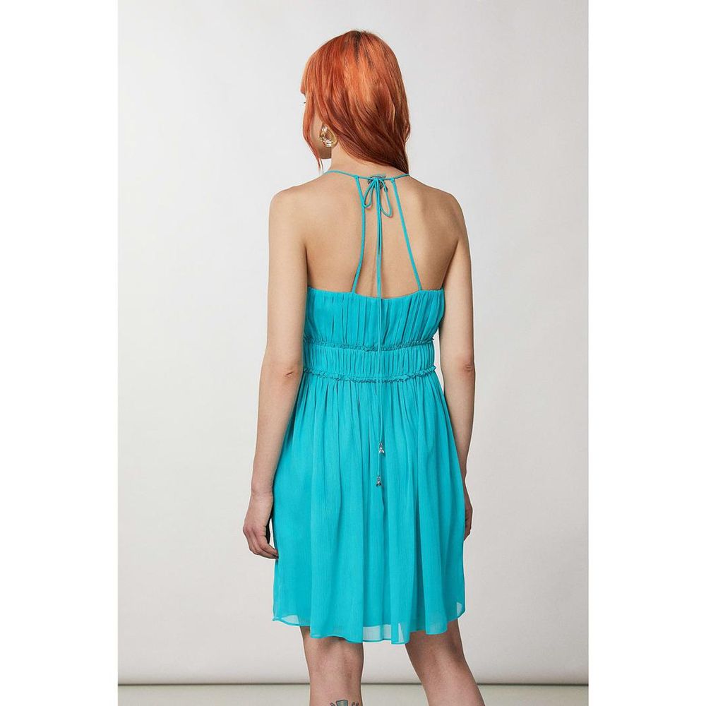 Patrizia Pepe Turquoise Casual Dress - Luxury Elegance Redefined