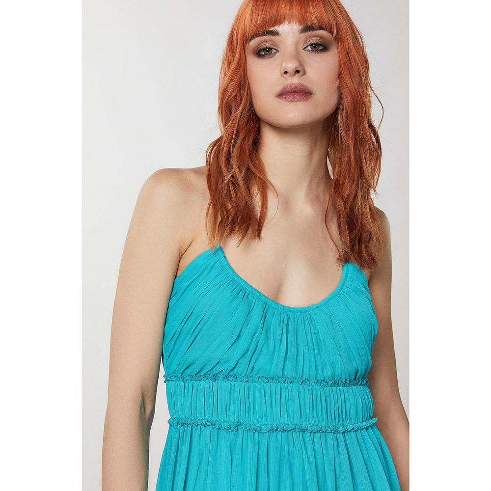 Patrizia Pepe Turquoise Casual Dress - Elevate Your Elegance