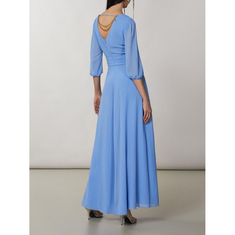 Patrizia Pepe Blue Casual Dress - Luxe Couture Elegance