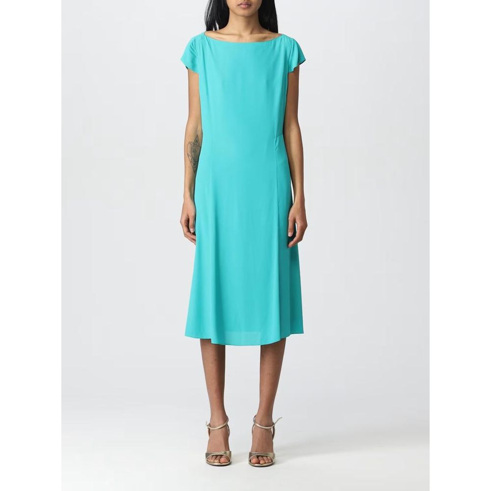 Patrizia Pepe Green Viscose Midi Dress - Luxury Elegance Redefined