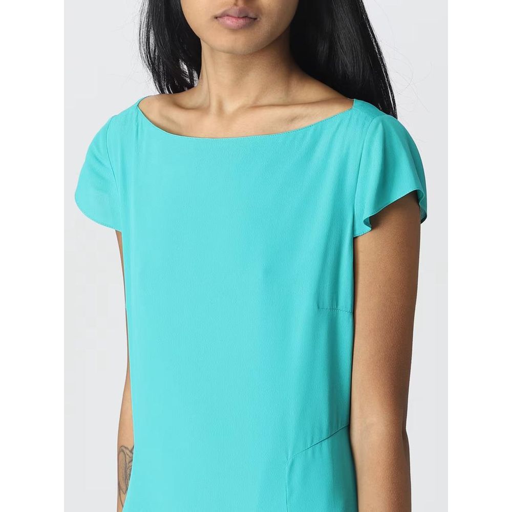 Patrizia Pepe Green Viscose Midi Dress - Luxurious Elegance