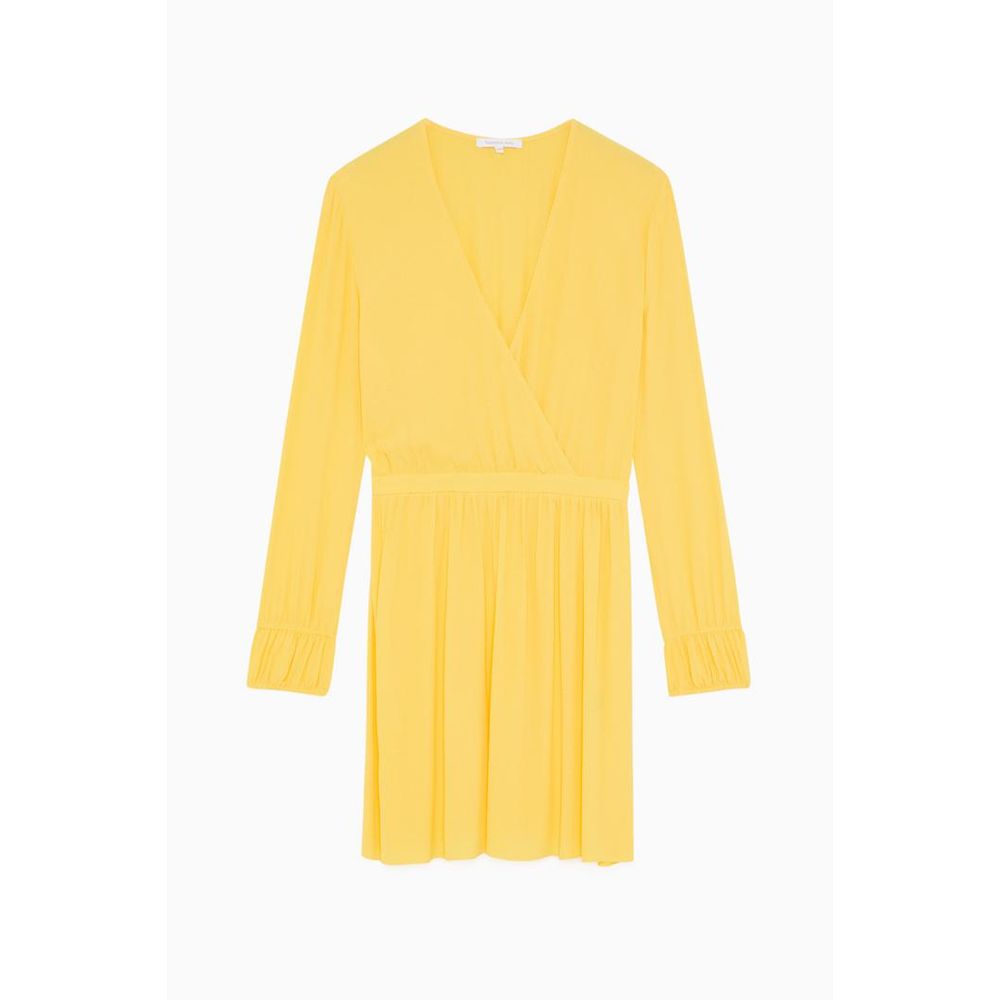 Patrizia Pepe Yellow Viscose Casual Dress - Effortless Elegance
