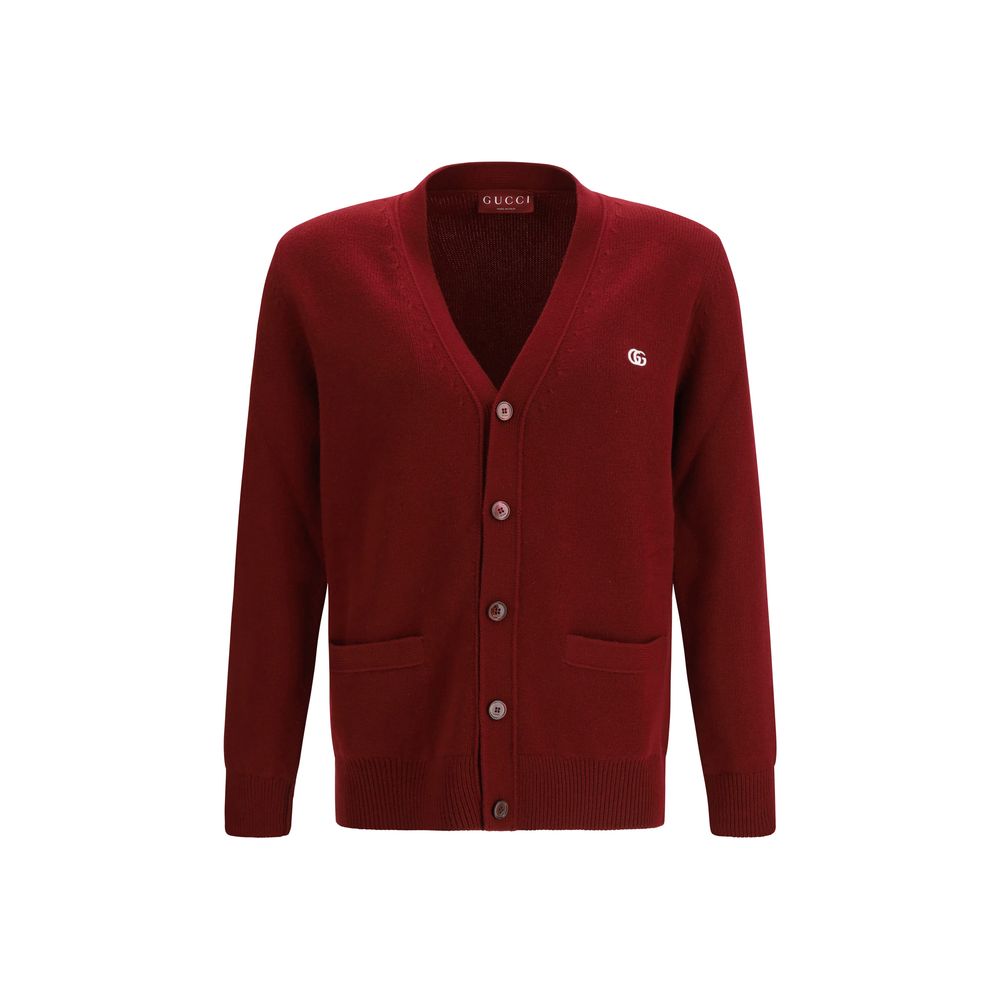 Gucci Bordeaux Wool Cardigan - Exquisite Luxury Knitwear