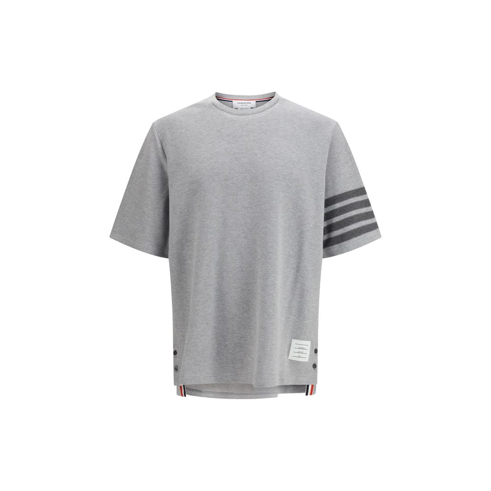Thom Browne Luxe Cotton T-Shirt - Exquisite Sportswear Elegance