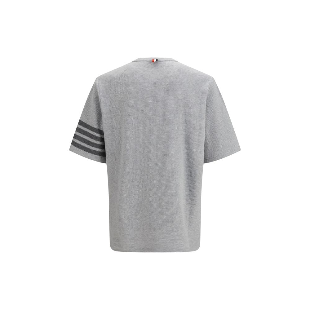Thom Browne Luxe Cotton T-Shirt - Exquisite Gray Elegance