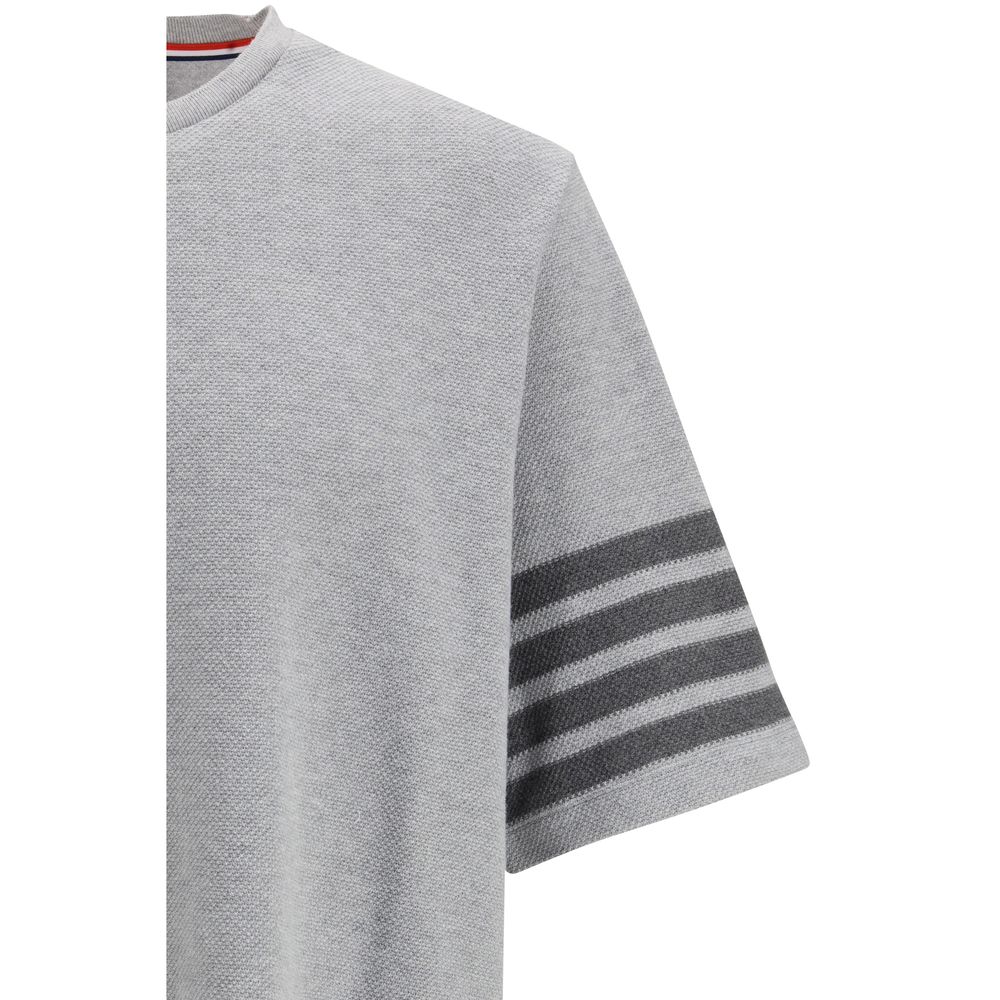 Thom Browne Luxe Cotton T-Shirt - Exquisite Sportswear Elegance