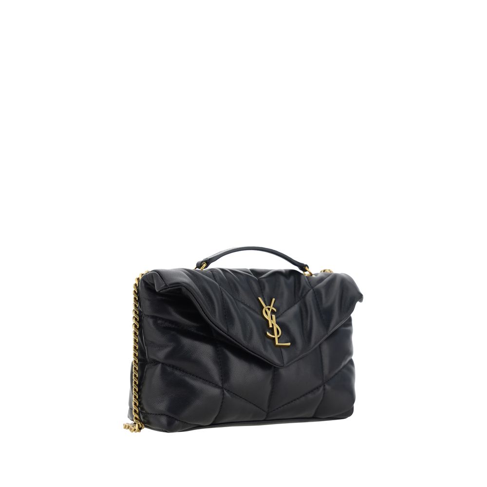 Indulge in the Saint Laurent Black Lamb Ovis Aries Aries Shoulder Bag, a masterpiece of premium lambskin, embodying timeless elegance and sophisticated allure for every occasion.