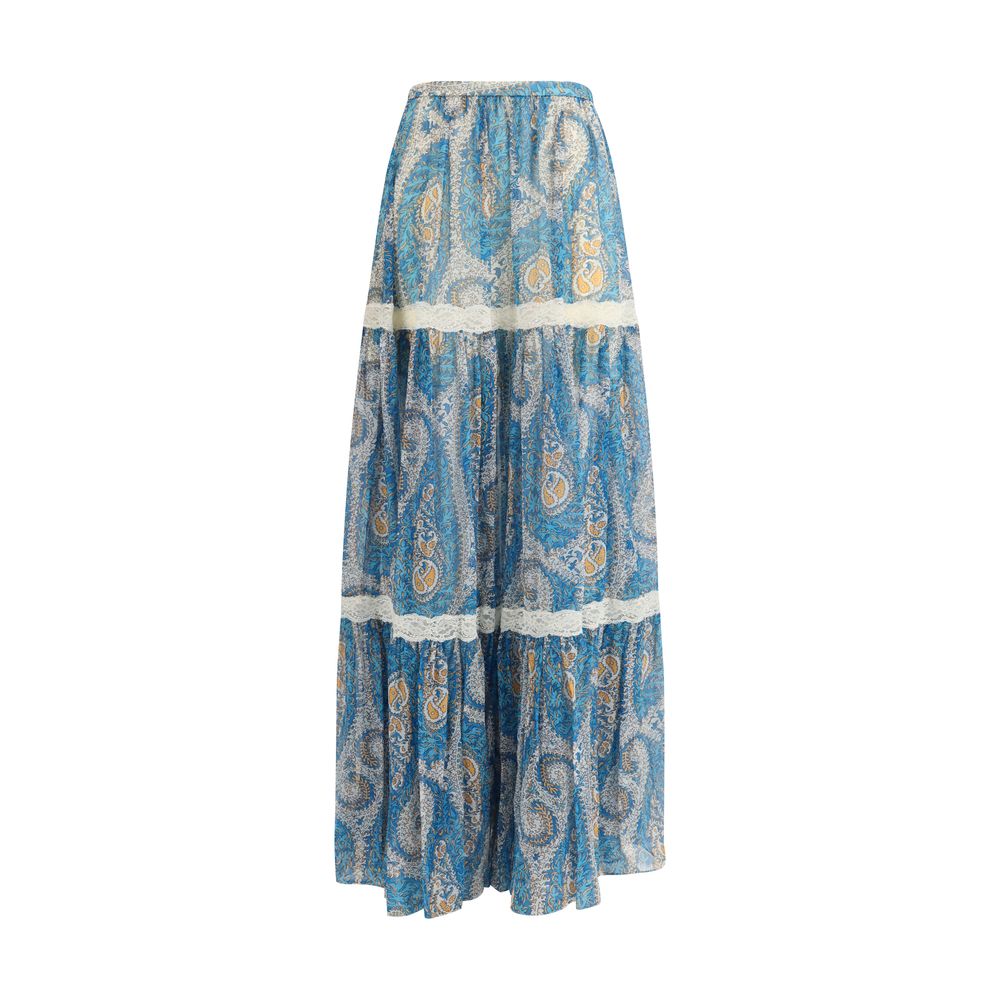 Etro Multicolor Silk Long Skirt - Timeless Luxury for the Discerning