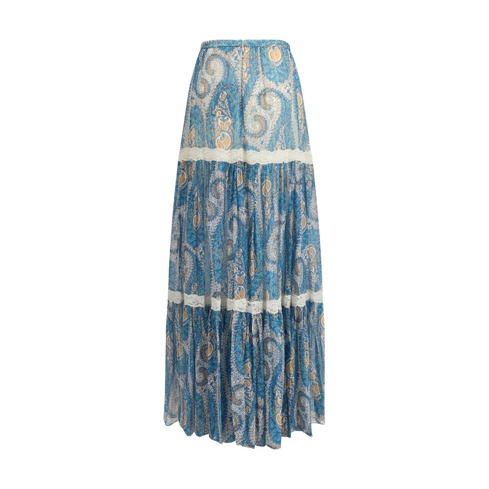 Etro Multicolor Silk Long Skirt - Timeless Luxury for Elevated Style
