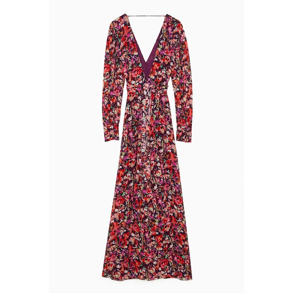 Patrizia Pepe Red Viscose Casual Dress - Luxury Floral Elegance