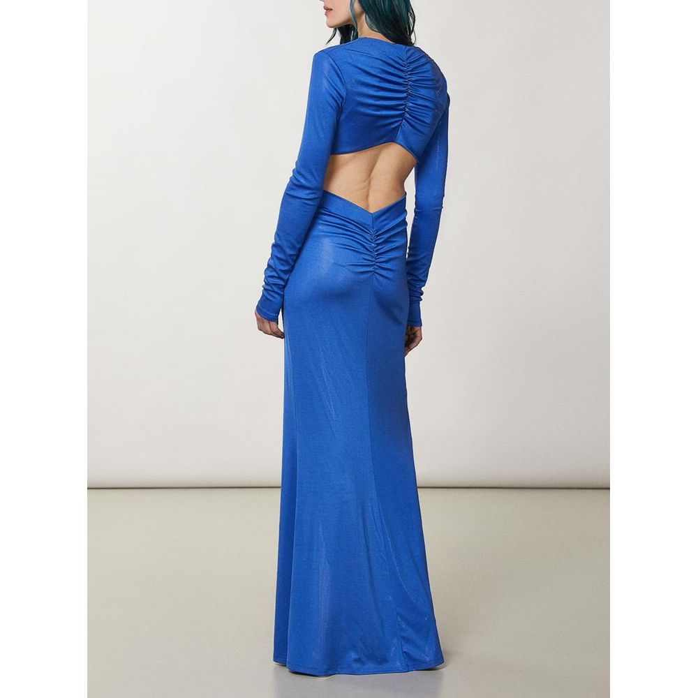 Patrizia Pepe Blue Polyester Casual Dress - Timeless Luxury Elegance