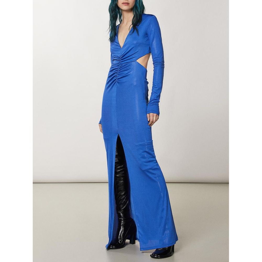 Patrizia Pepe Blue Polyester Casual Dress - Timeless Luxury Elegance