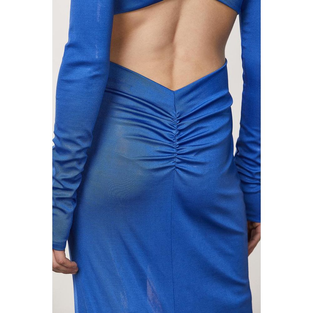 Patrizia Pepe Blue Polyester Casual Dress - Timeless Luxury Elegance