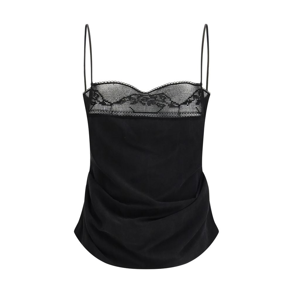 Magda Butrym Black Silk Top - Exquisite Elegance in Haute Couture