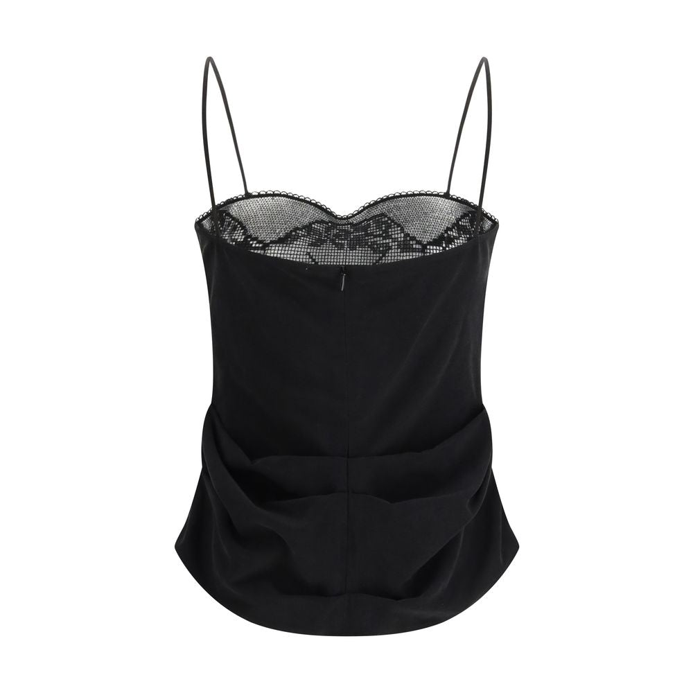 Magda Butrym Black Silk Top - Exquisite Elegance in 100% Silk