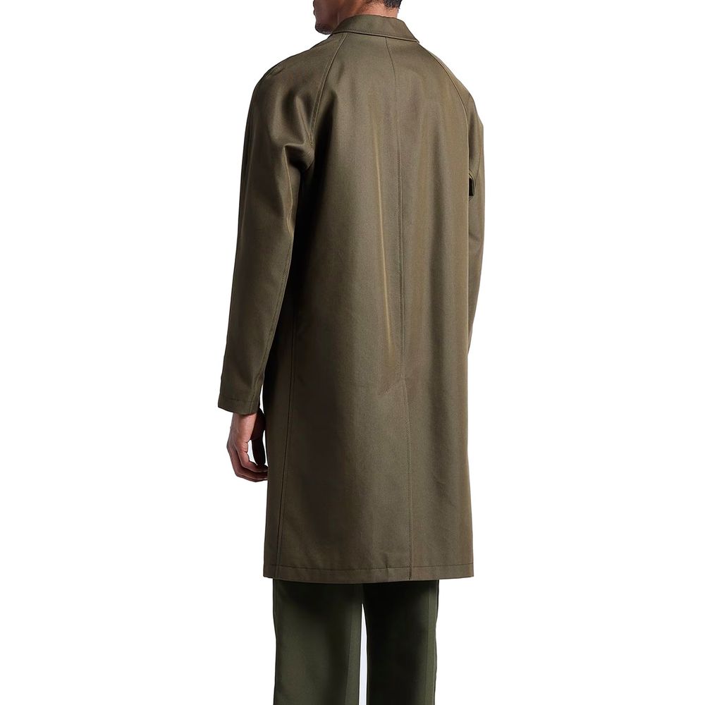 Discover the Herno Bicolor Cotton Coat, a masterpiece of Italian craftsmanship blending elegance and comfort, perfect for the discerning individual who values timeless luxury.