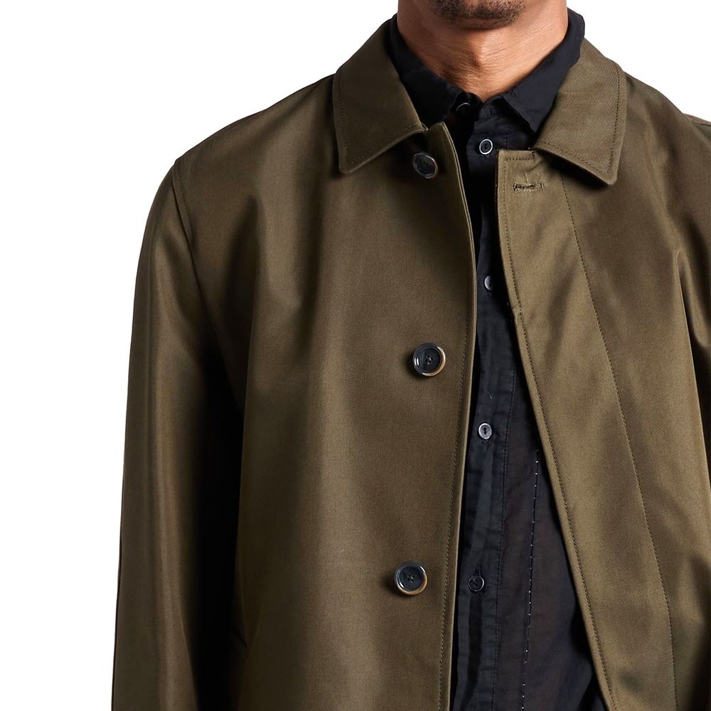 Indulge in the exquisite Herno Bicolor Cotton Coat, a masterpiece of Italian craftsmanship that elevates your style with luxurious comfort and timeless elegance.