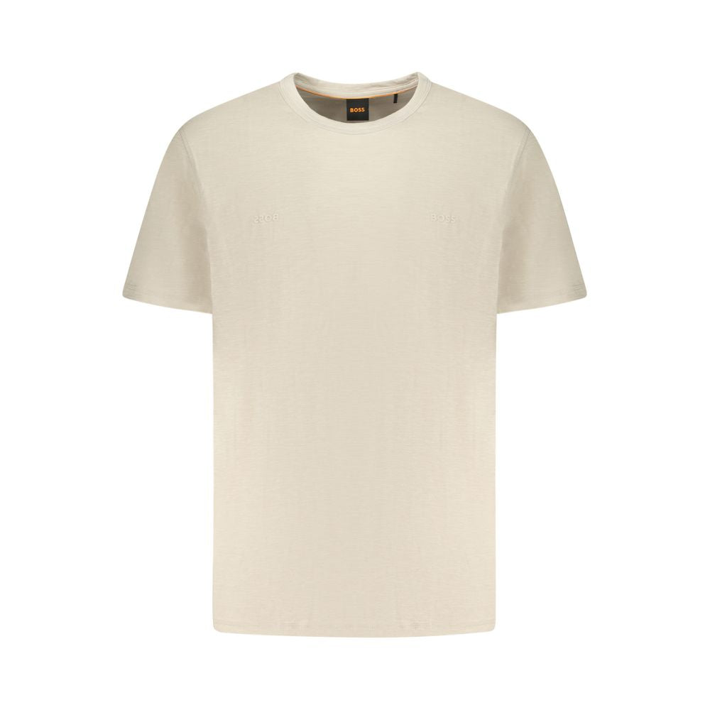Hugo Boss Beige Cotton T-Shirt