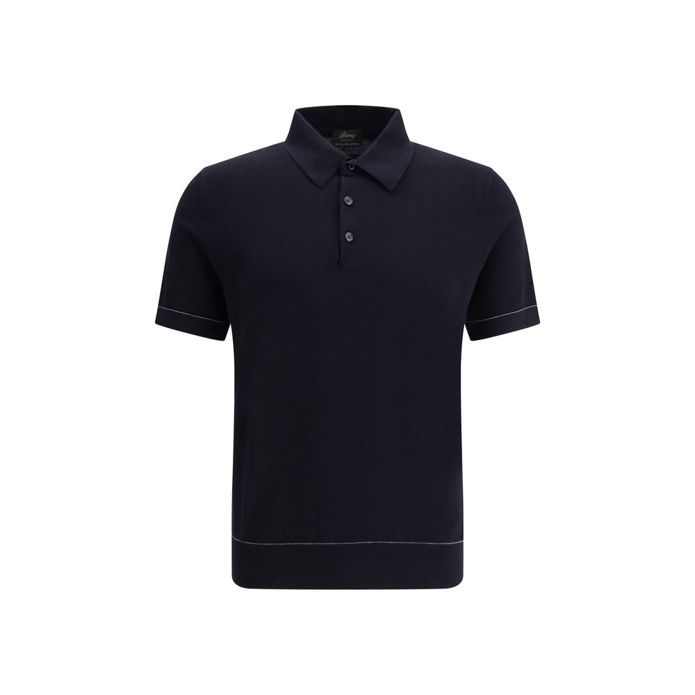 Brioni Black Cotton Polo Shirt - Timeless Designer Luxury