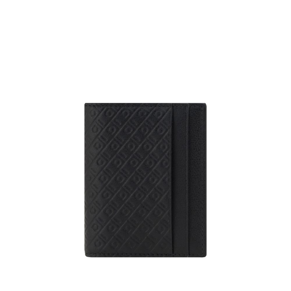 Ferragamo Black Calf Leather Bos Taurus Wallet - Timeless Luxury
