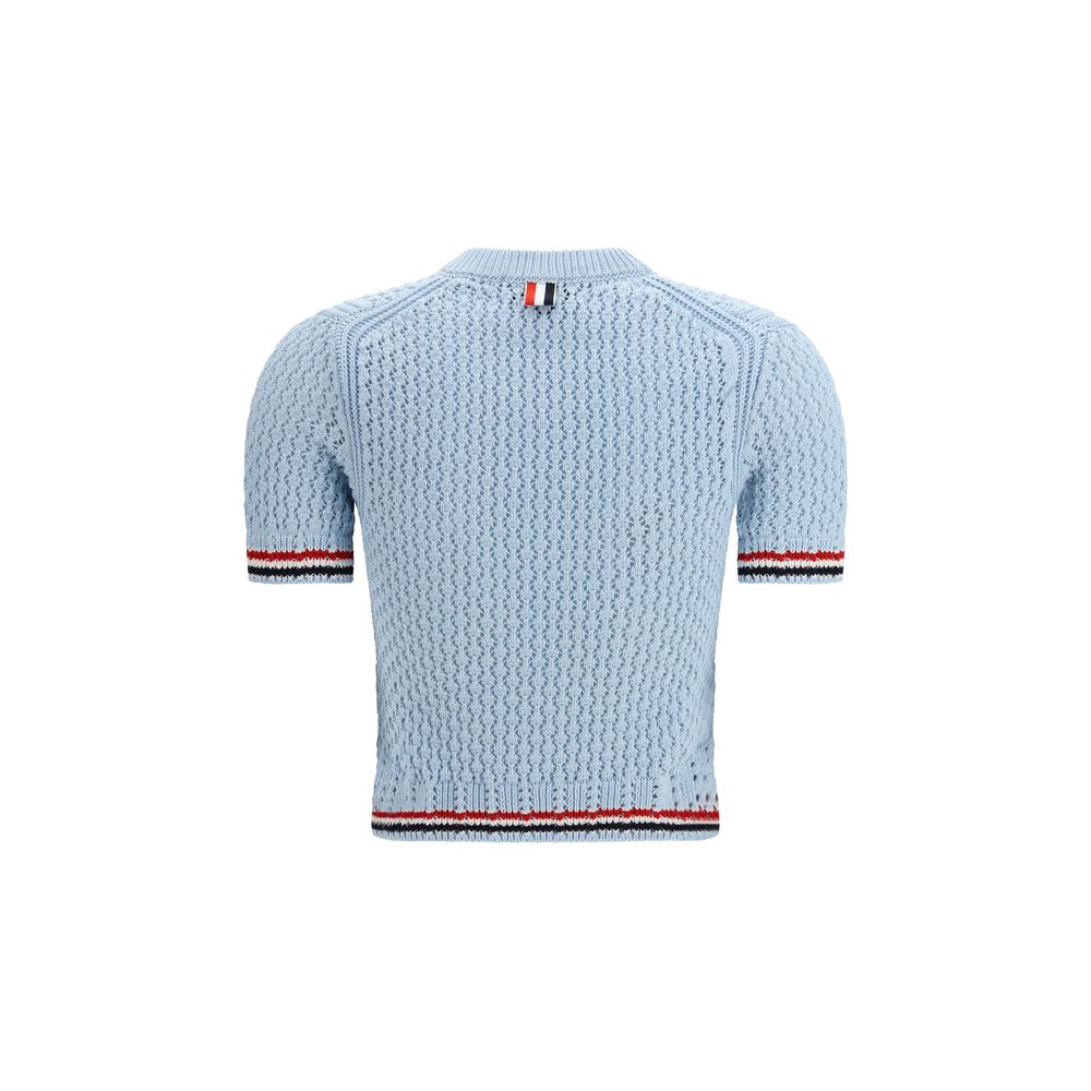 Thom Browne Blue Cotton Sweatshirt - Exquisite Luxury Redefined