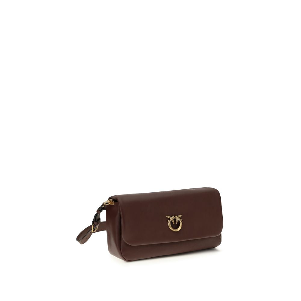 Discover the PINKO Brown Calf Leather Bos Taurus Shoulder Bag, a masterpiece of Italian craftsmanship that embodies timeless elegance and versatile sophistication for every occasion.