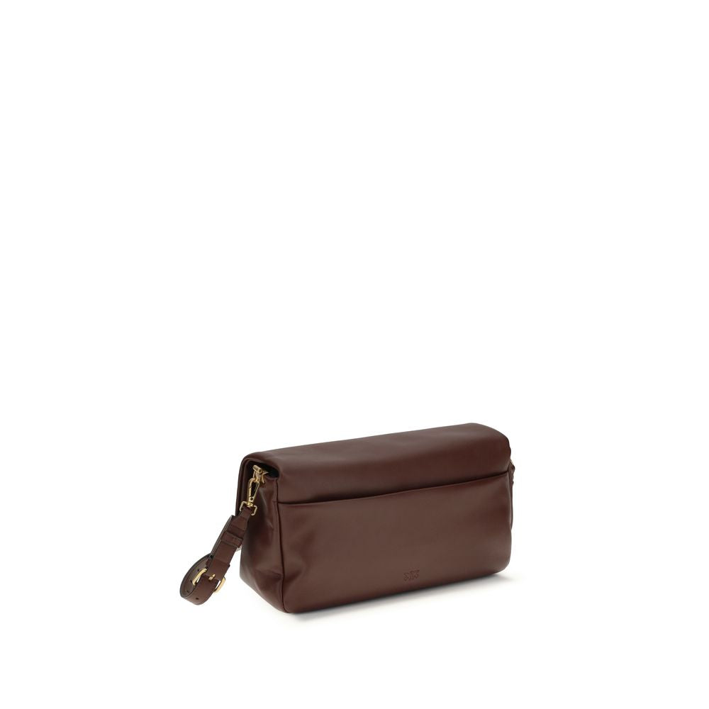 Indulge in the PINKO Brown Calf Leather Bos Taurus Shoulder Bag, a masterpiece of Italian craftsmanship blending elegance and sophistication for the discerning individual.