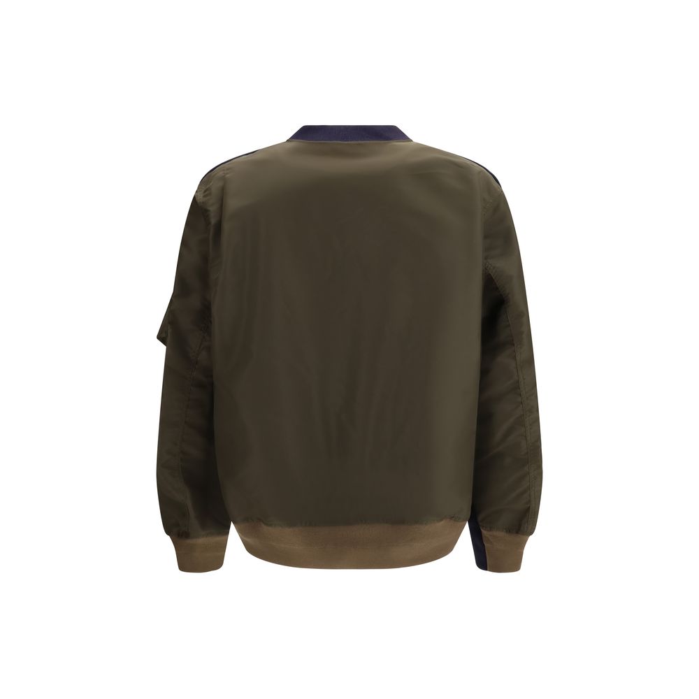Sacai Blue Cotton Sweatshirt - Luxury Comfort Redefined