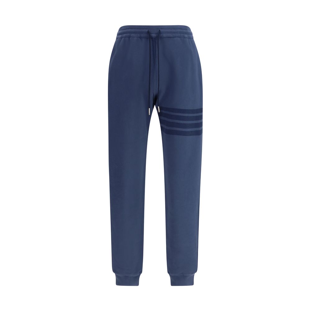 Thom Browne Blue Cotton Casual Pants - Elevate Your Luxe Wardrobe