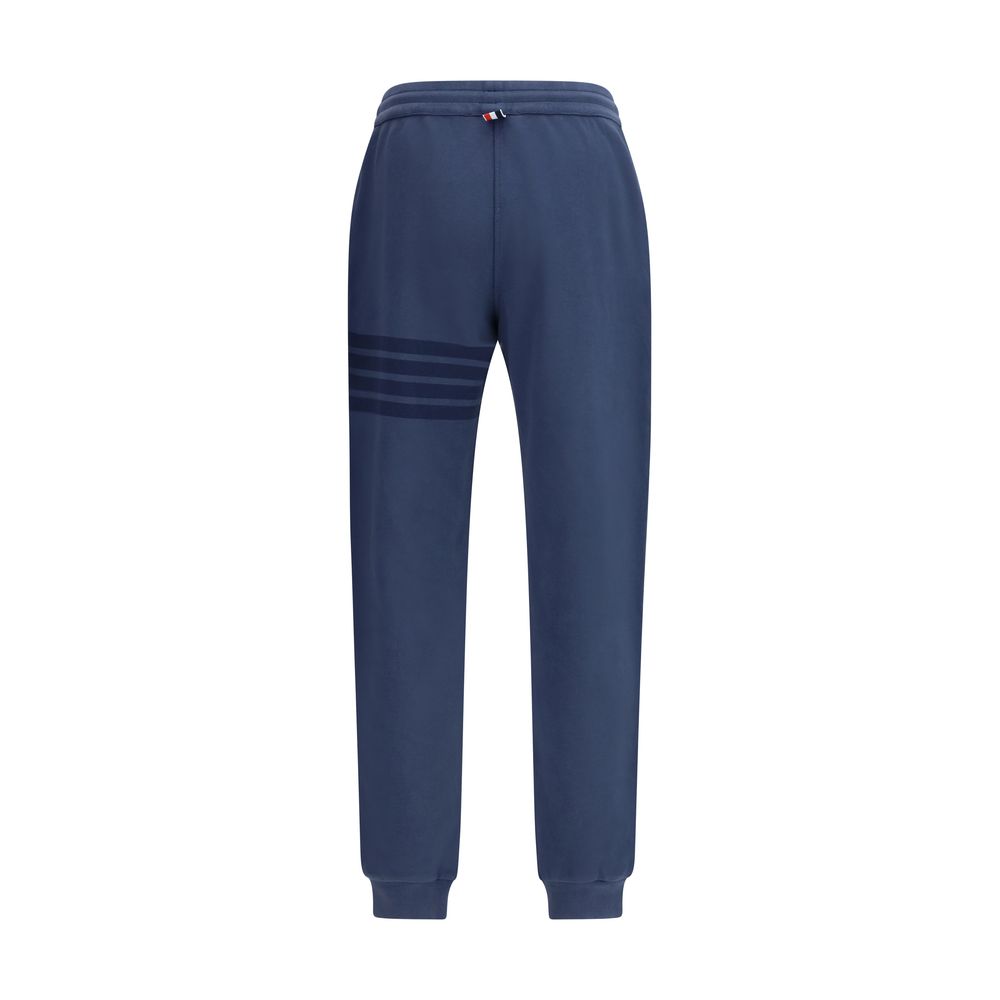 Thom Browne Blue Cotton Casual Pants – Luxury Redefined
