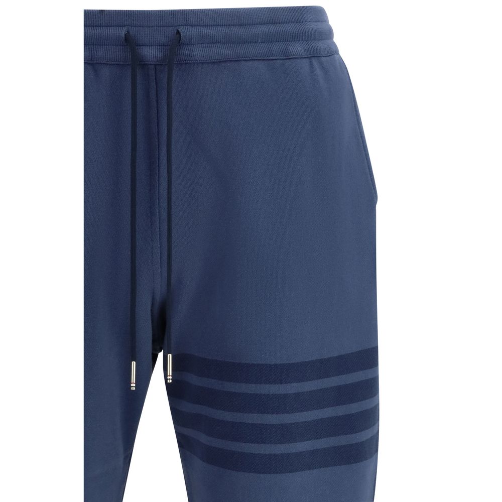 Thom Browne Blue Cotton Casual Pants